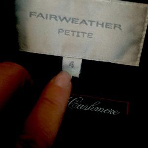 Long wool cashmere jacket